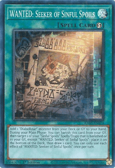 WANTED: Seeker of Sinful Spoils - RA03-EN074 -  Super Rare - 1st Edition